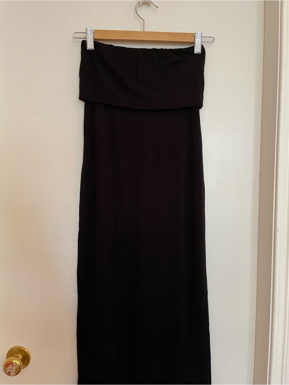 Urban Outfitters Black Strapless Maxi Dress